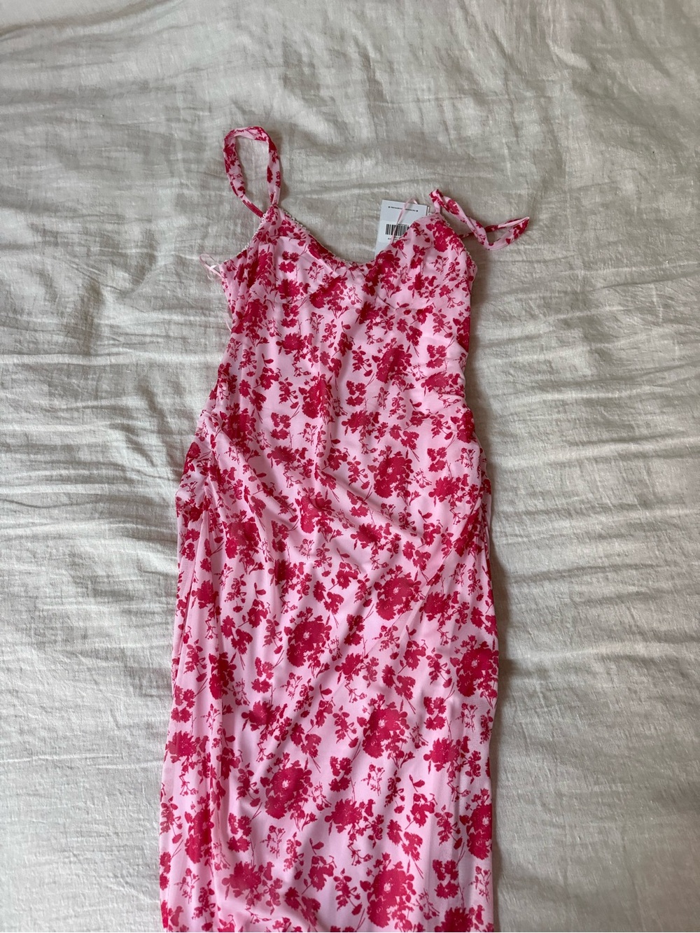 Princess Polly Pink Floral Maxi Slip Dress